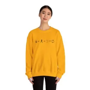 Coffee. Run. Beer. Repeat. Icons Crewneck Sweatshirt