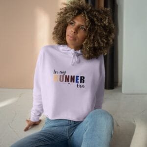 In My Runner Era Crop Hoodie