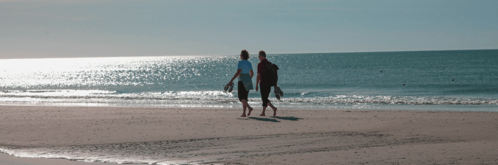 beach walking benefits