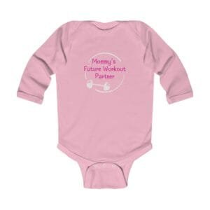 Mommys Future Workout Partner Infant Long Sleeve Onesie