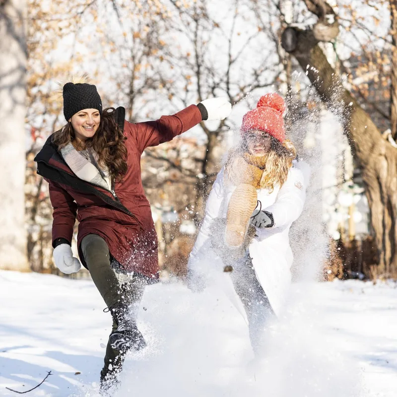 outdoor layering for women in winter